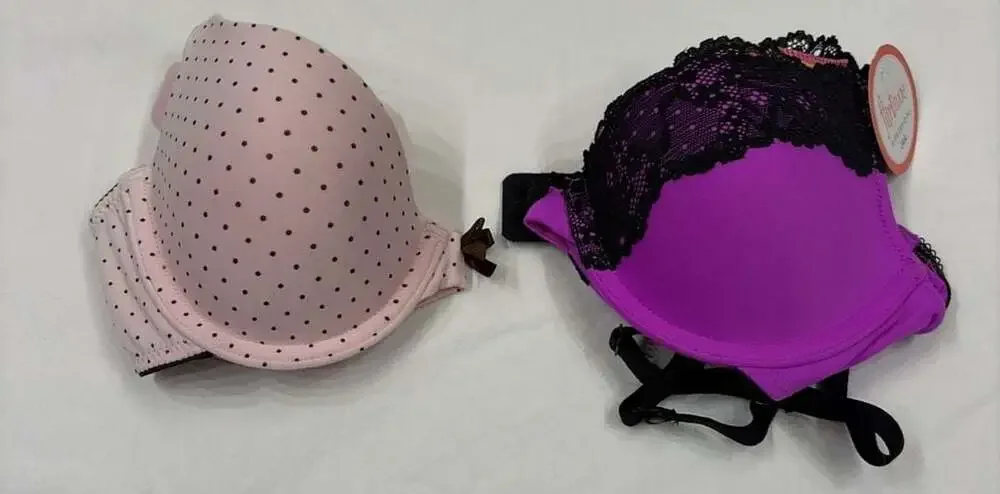 Maidenform One Fab Fit Demi T-Shirt Bra/ Flirtitude My Fave Push-Up Bra Set 34A